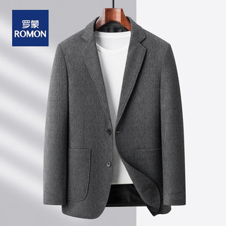 ROMON 罗蒙 特价清仓  轻奢磨毛免烫西服 深灰色 4XL