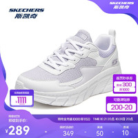 SKECHERS 斯凯奇 2024秋季女子绑带休闲运动鞋轻质舒适增高百搭