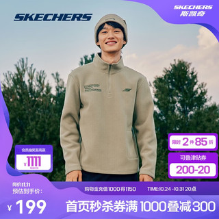 SKECHERS 斯凯奇 摇粒绒 男款卫衣 P423M072