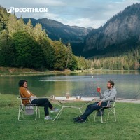 DECATHLON 迪卡侬 折叠蛋卷桌户外松木精致露营便携式可收纳野餐露营桌子ODCF