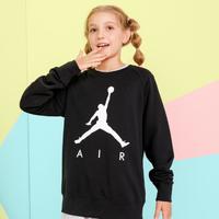 AIR JORDAN 棉质透气 男女中大童款经典舒适印LOGO长袖儿童卫衣