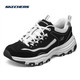 SKECHERS 斯凯奇 D'LITES系列 I-Conik 女子休闲运动鞋 88888250/BKW 黑色/白色 37