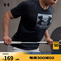 安德玛 UNDERARMOUR）春夏Sportstyle男子训练运动短袖T恤1329581 黑色001 M