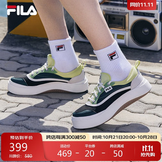 FILA 斐乐 官方男鞋JELLYFISH摩登帆布鞋2024秋季新款水母鞋休闲鞋