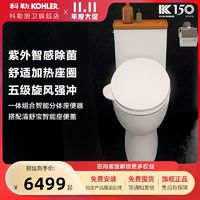 百亿补贴：KOHLER 科勒 插花智能一体马桶带智感除臭暖风除臭虹吸式防堵座便器ZN020