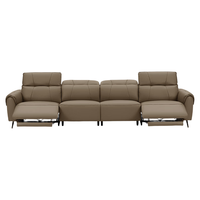  顾家家居 KUKA 云端系列 90.DK.6185B 电动功能沙发 四人位双电动 赛弗橡木咖