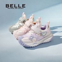 百亿补贴：BeLLE 百丽 女童运动鞋2024秋季新款时尚甜美潮流百搭跑步鞋