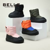 百亿补贴：BeLLE 百丽 儿童雪地靴商场同款加绒加厚大棉保暖防寒休闲百搭男女童棉靴