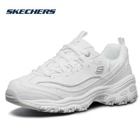 SKECHERS 斯凯奇 女鞋秋季新款熊猫鞋休闲鞋正品运动鞋女士厚底老爹鞋小白鞋