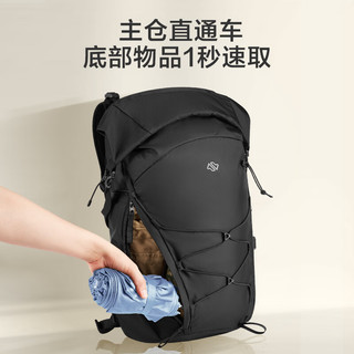 京东京造 运动系列户外登山双肩背包25L 背负透气 曜石黑