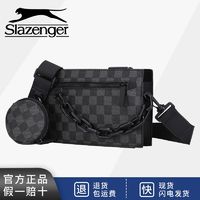 百亿补贴：Slazenger 史莱辛格 男士商务休闲出行大容量时尚潮流单肩邮差包