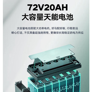 五星钻豹电动车72V20AH电动摩托车1200W大功率长续航外卖车两轮成人男女式电瓶车 N5青竹绿