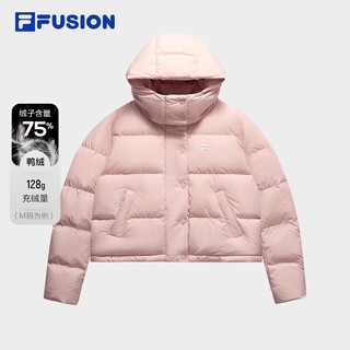 FILA 斐乐 FUSION斐乐潮牌羽绒服女2024冬装新款时尚休闲上衣宽松外套