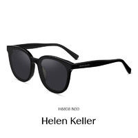 Helen Keller 经典女复古猫圆偏光太阳镜时尚潮墨镜女开车司机镜H8808