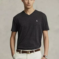 RALPH LAUREN 拉夫劳伦 男士V领T恤 多色可选