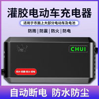 天南兄弟电动车充电器电瓶车48V60V72V64V20A通用三轮车充电器自动断电 自动断电关机国标 60V20AH 三孔通用T孔