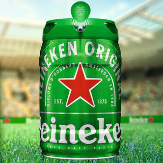 Heineken 喜力 铁金刚经典啤酒 5L（星银*3+玻璃杯*1+经典330ml*6）