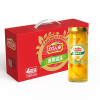 HUANLEJIA 欢乐家 黄桃罐头 460g*4罐 礼盒装
