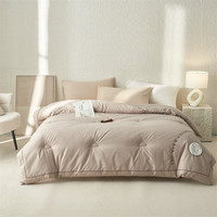 玖窝 A类100%澳洲羊毛加厚保暖冬被 羊毛被-米驼 200*230cm 6.5斤到手价格