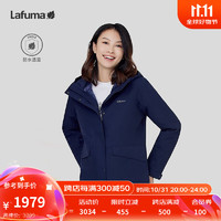 Lafuma 乐飞叶 冲锋衣女 三合一户外防水连帽羽绒内胆风衣夹克 LFJA3CZ60Y 藏青色NV 175/92A（42）