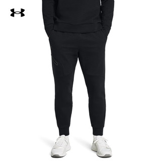 安德玛 UNDERARMOUR）秋冬Unstoppable自在系列男子束脚运动休闲长裤1386544 黑色001 XL