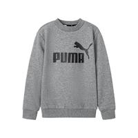 PUMA 彪马 男中大童休闲长袖T恤春秋季打底衫针织圆领卫衣大logo