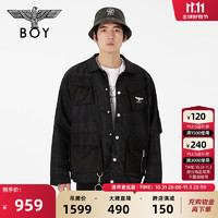 BOY LONDON 潮牌情侣款复古宽松夹克 N23010