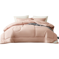 MERCURY 水星家纺 双芯深睡系列 羊咩咩抗菌羊毛春秋被pro 珊瑚色 200*230cm