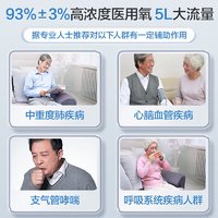 Cofoe 可孚 制氧机家用5升便携式医用老人孕妇吸氧器氧气机KF02-5YW