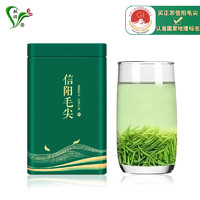 双碑 绿茶信阳毛尖特级50g2024年明前罐装新茶嫩芽春茶自己喝自饮装