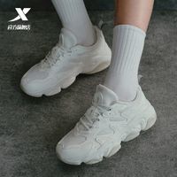 百亿补贴：XTEP 特步 游牧女休闲鞋2024新款复古增高厚底潮流女老爹鞋876218320039