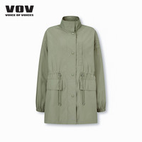 VOV 女士简约收腰休闲风衣 61143202021