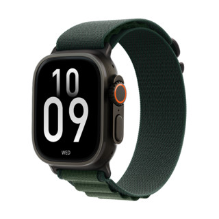 百亿补贴：Apple 苹果 Watch Ultra2 智能手表 GPS+蜂窝版 49mm 钛金属黑色 暗绿色高山回环式表带 M