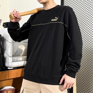 PUMA 彪马 男士圆领套头衫 户外舒适时尚健身训练毛圈卫衣