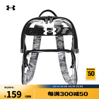 安德玛 UNDERARMOUR）Loudon男女训练运动迷你透明双肩背包1380478 黑色960 均码