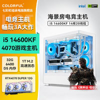 百亿补贴：COLORFUL 七彩虹 i5 14600KF/12600KF/RTX4070SUPER光追电竞游戏DIY主机电脑