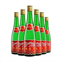 百亿补贴：西凤酒 55度绿瓶高脖500ml*6瓶凤香型白酒纯粮酒光瓶无盒省外版