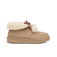 UGG 女鞋秋冬季平底蝴蝶结休闲鞋1153517木屑色