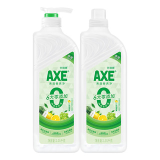 概率券：AXE 斧头 柠檬鸭屎香洗洁精 1.01kg*2瓶