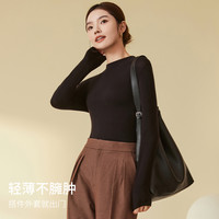都市丽人女士打底衫羊毛保暖上衣内搭半高领秋季抗静电舒适高弹