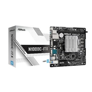 ASRock 华擎 无风扇主板 板载Intel CPU N100 N100DC-