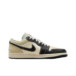 Nike/耐克 Jordan AJ 1 LOW SE “COCONUT MILK/BLACK” 低帮板鞋