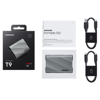 SAMSUNG 三星 1TB Type-c USB 3.2 移动固态硬盘 T9星际灰|京东  NVMe传输速度2000MB/s 多设备兼容