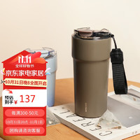 LOCK&LOCK LHC4359-DBRW 保温杯 650ml 深棕色