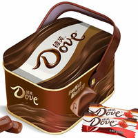 Dove 德芙 丝滑牛奶巧克力 126g 咖啡色铁盒装