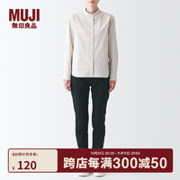 MUJI 無印良品 无印良品 MUJI 女式 横竖弹力牛仔 紧身裤 裤子 长裤 休闲裤 BEA53A2S 深黑色 27inch