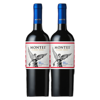 MONTES 蒙特斯 经典 梅洛干红葡萄酒 2瓶*750ml套装