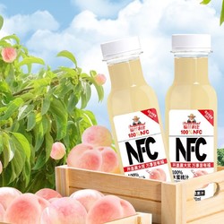 Farmerland 福兰农庄 100%nfc纯果汁水蜜桃汁苹果汁橙汁零0添加 健康饮品饮料 8 瓶