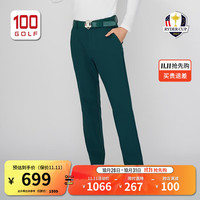 RYDER CUP 莱德杯高尔夫服装男装长裤时尚运动休闲弹力保暖高尔夫男裤 墨绿色 30