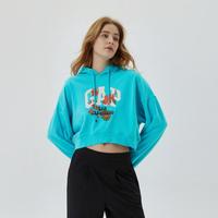 Gap女装秋美式花卉LOGO法式圈织软卫衣615063时尚运动上衣